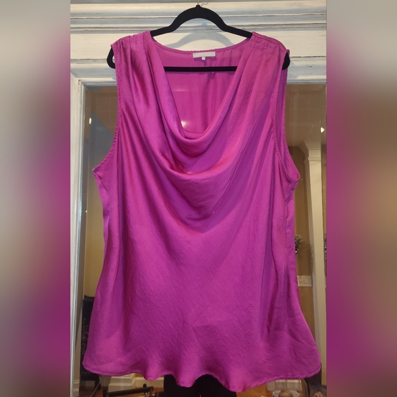 Violet & Claire Silky Sleeveless Blouse 3X - Picture 5 of 7